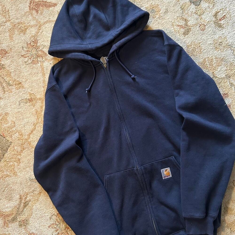 Carhartt k185 navy blue full zip
